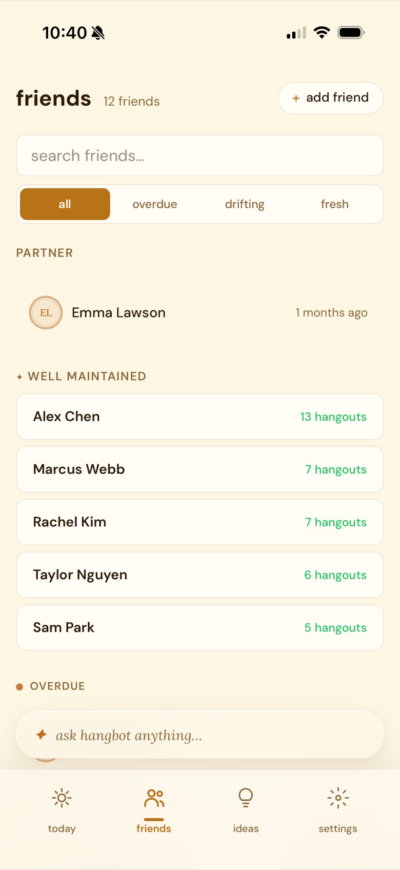 friends screen